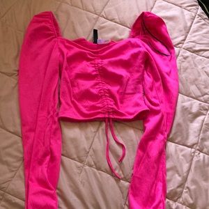 Hot pink dress shirt